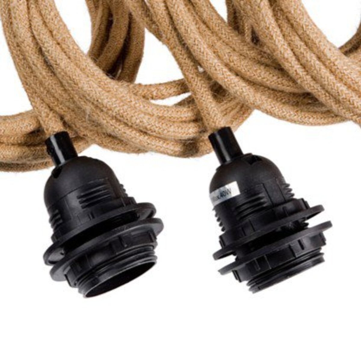 Câble électrique pour suspension FITTING LAMP noir, BAZAR BIZAR