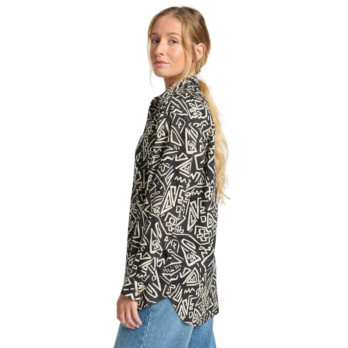 Chemise manches longues BE A DREAM noir black sands, BILLABONG