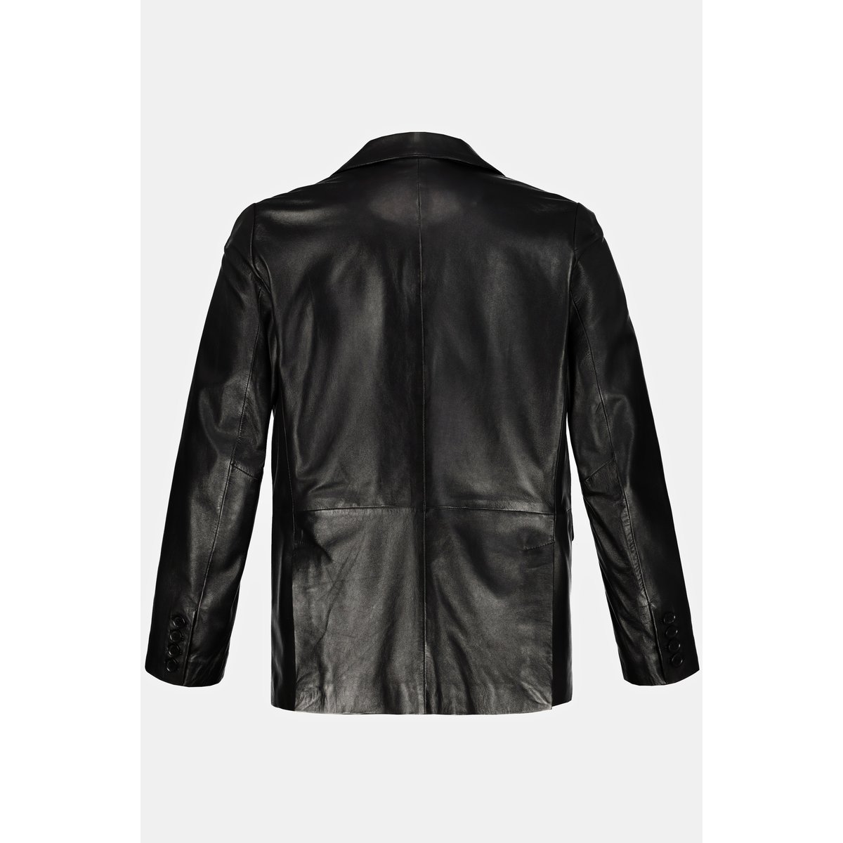 Veste en cuir véritable noir, JP1880