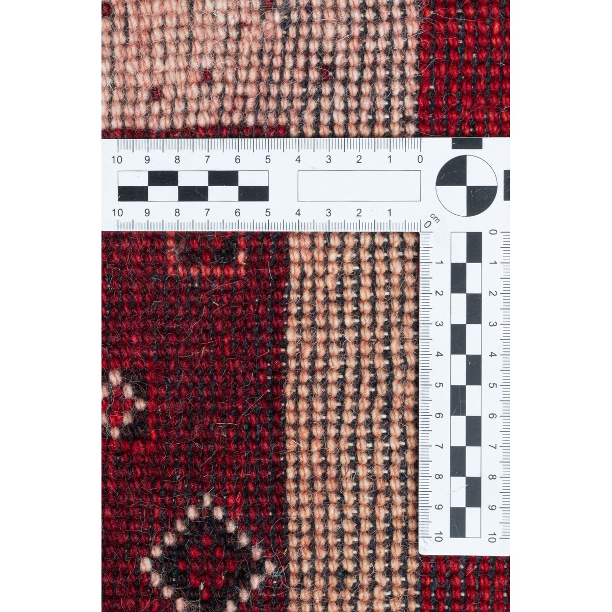 Tapis en laine vierge noué à la main rouge, THEKO