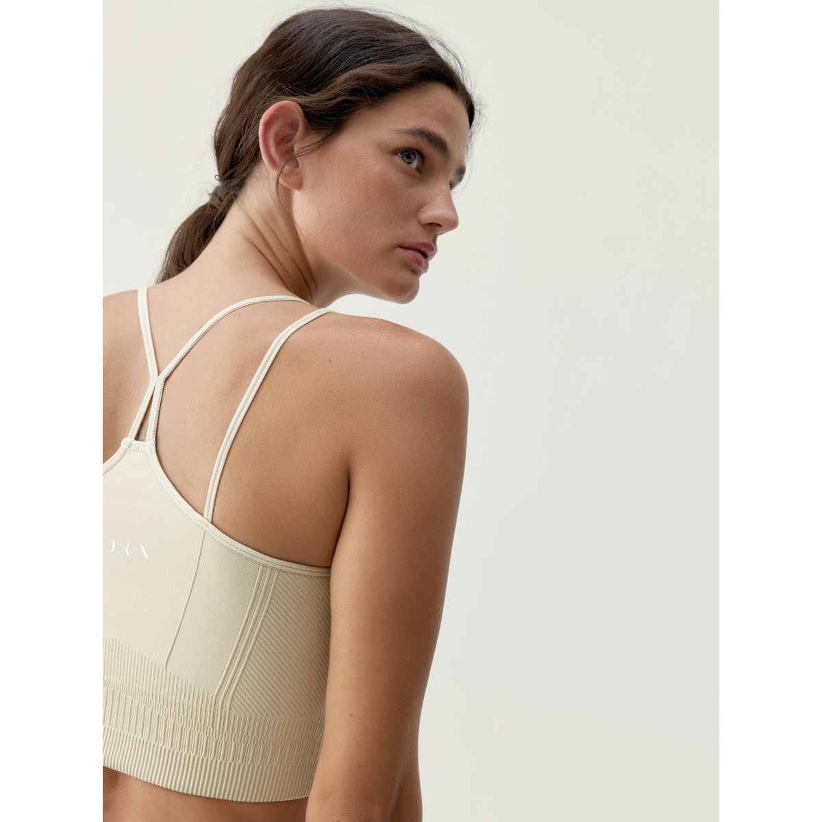 Brassière de sport femme Kamay maintien moyen bretelles coussinets amovibles pierre, BORN