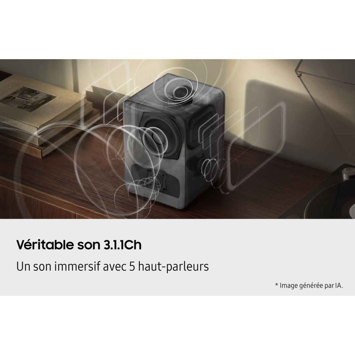 Enceinte sans fil Music Studio 7 HW-LS70H WiFi BT BLACK couleur unique, SAMSUNG