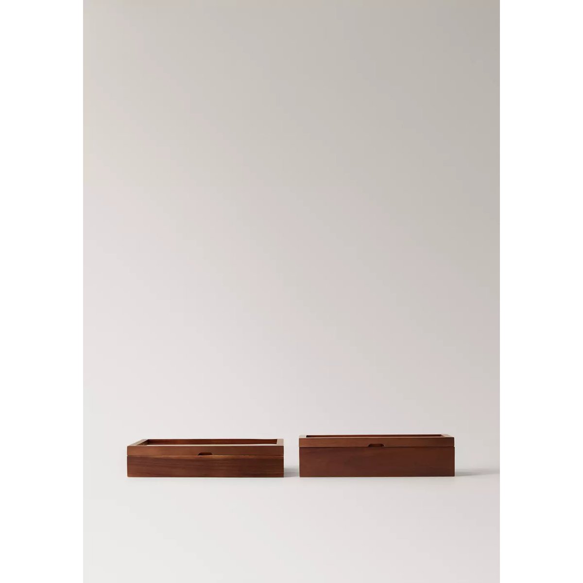 Grande boîte à bijoux en bois marron, MANGO HOME