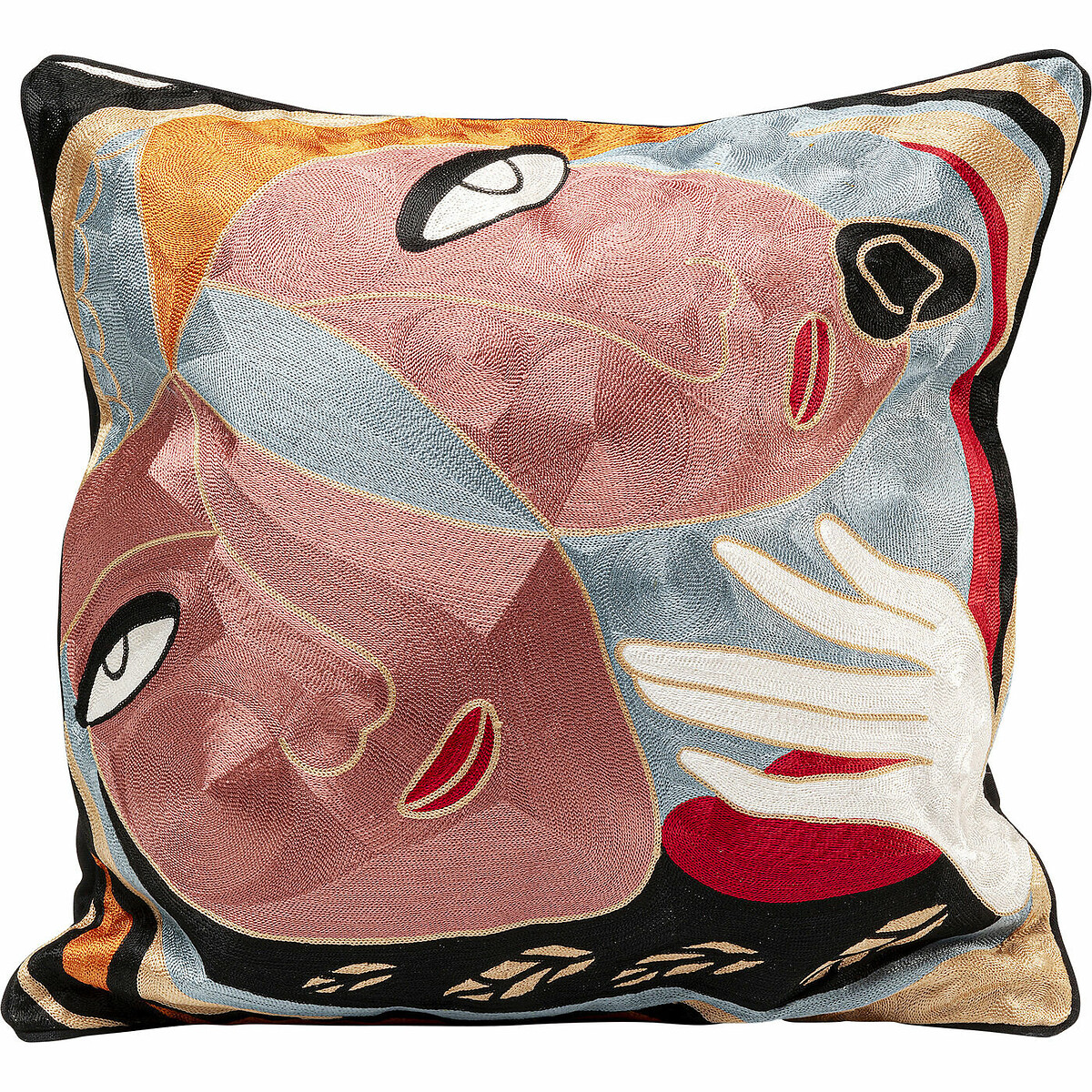 Cuscino Art Line Two Face 50x50cm rosso, KARE DESIGN