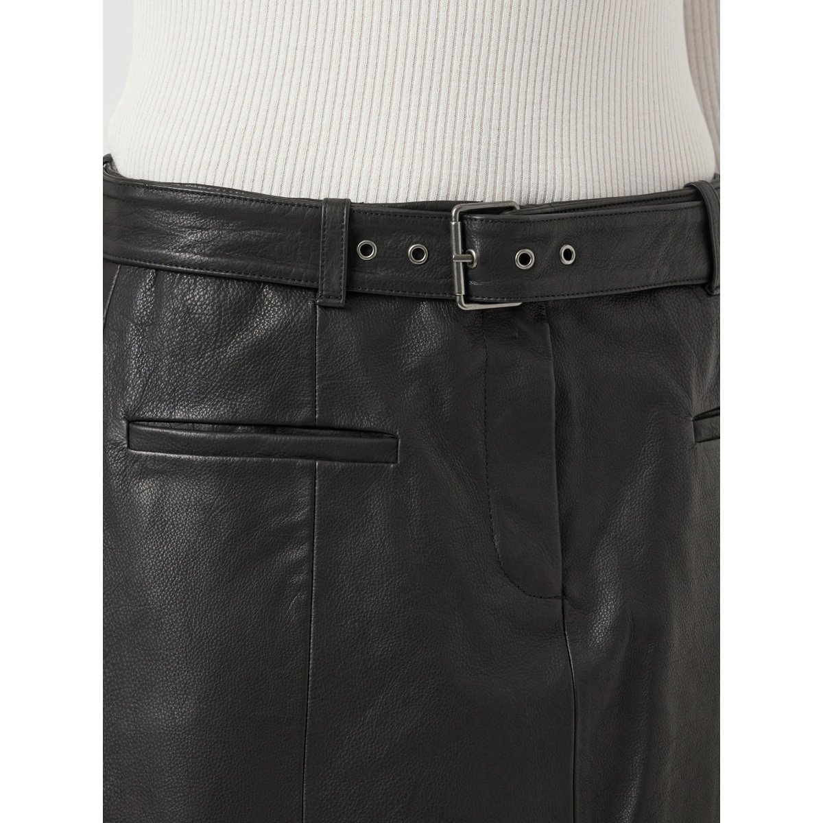 Mini-Jupe En Cuir black, YAS