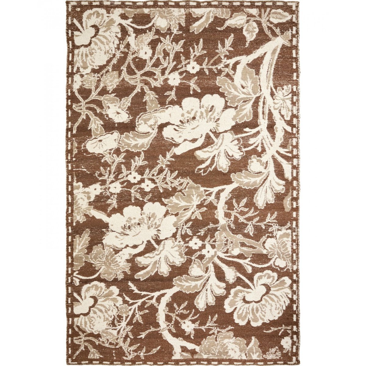 Tapis en coton Bloss 230x160 cm marron, HOUSE DOCTOR