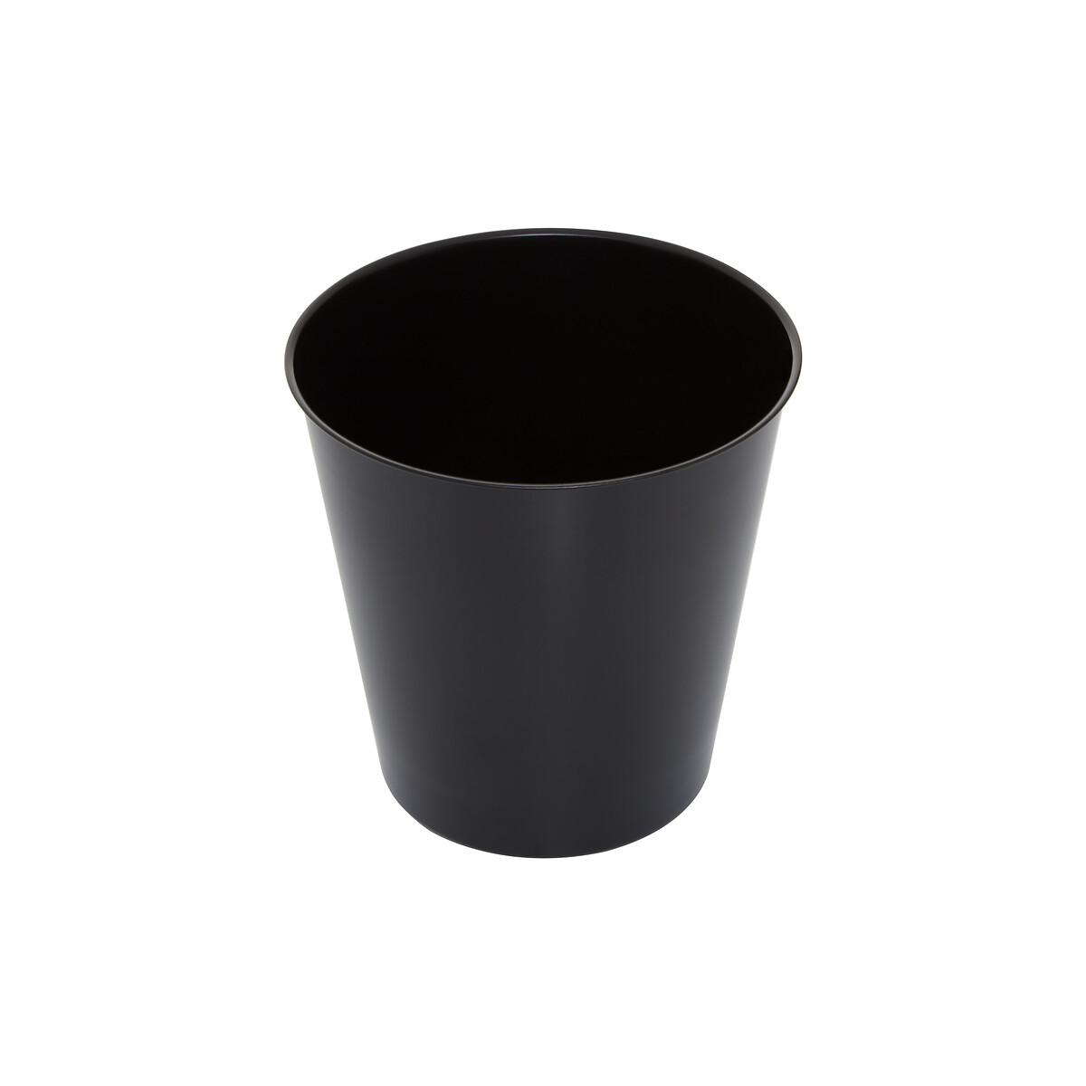 26cm Black Metal Waste Bin black, FIFTY FIVE SOUTH