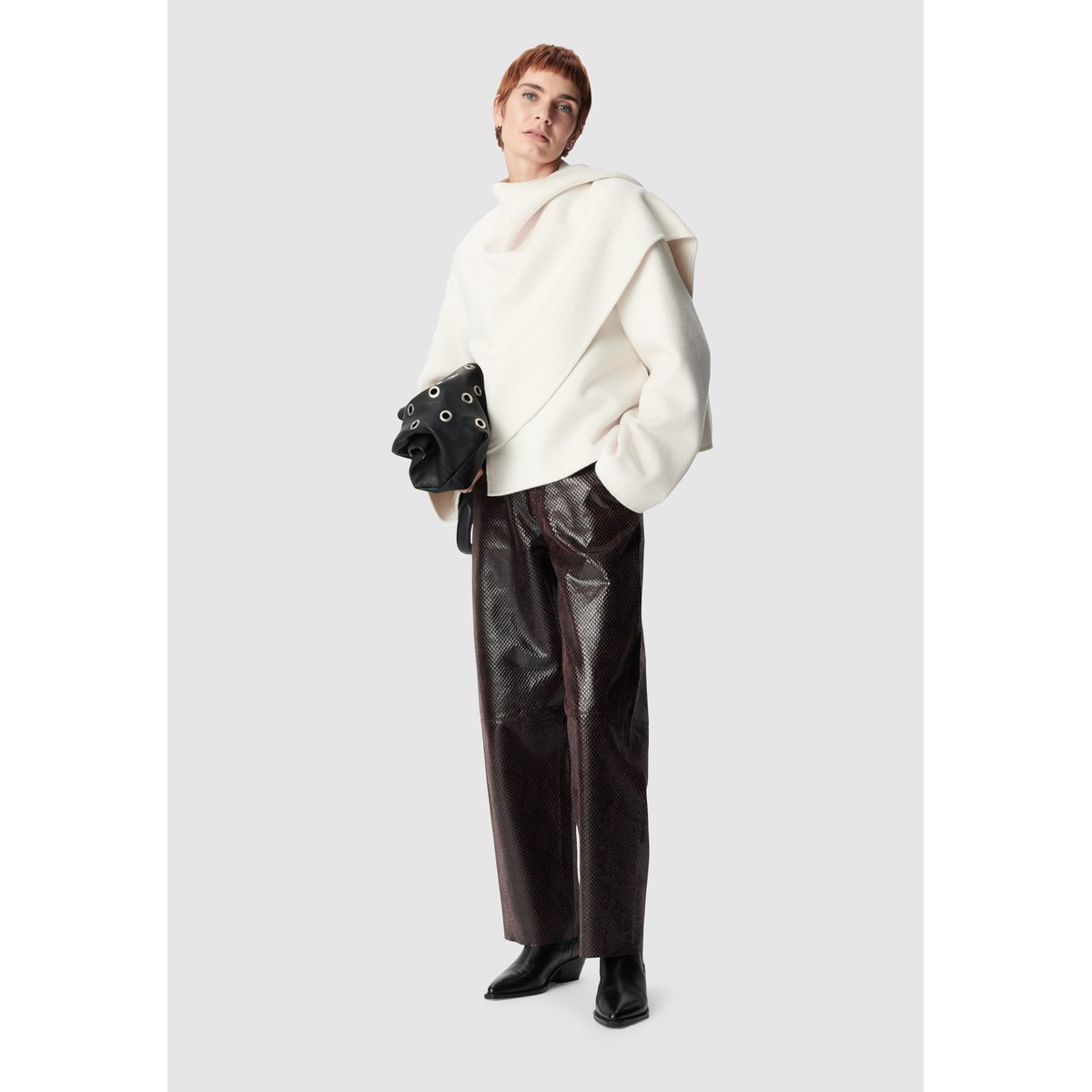 Manteau court double face off-white, IKKS