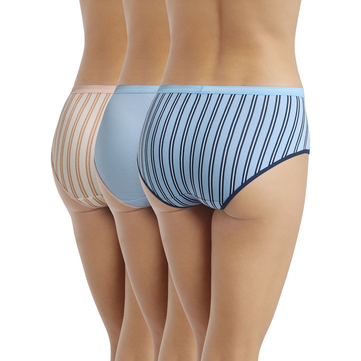 Lote de 3 shorties DIM x INES DE LA FRESSANGE conjunto azul pétala, DIM