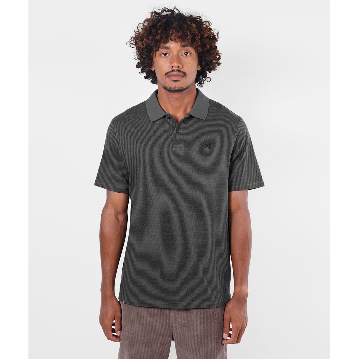 Polo manches courtes RAILWAY pewter, OXBOW