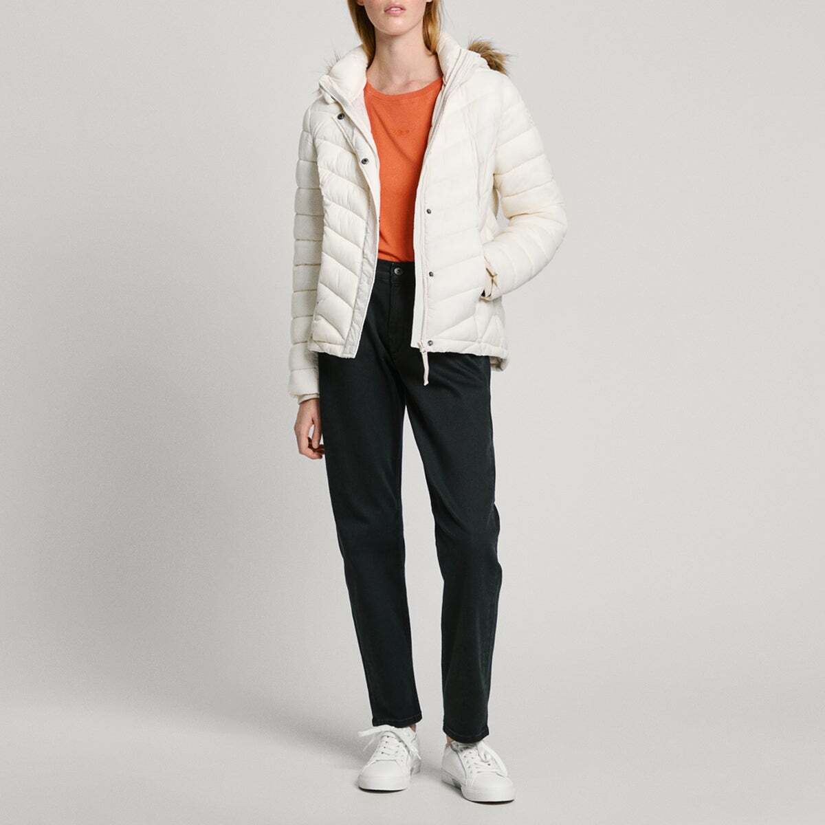 Veste Matelassée Étanche blanche mousse, PEPE JEANS