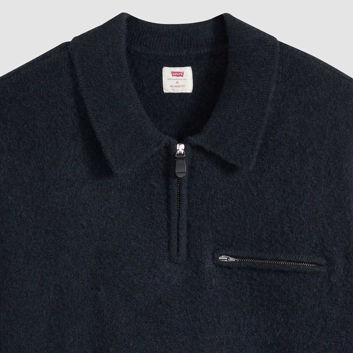 Boulder Half Zip Polo Jumper navy blue, LEVI'S