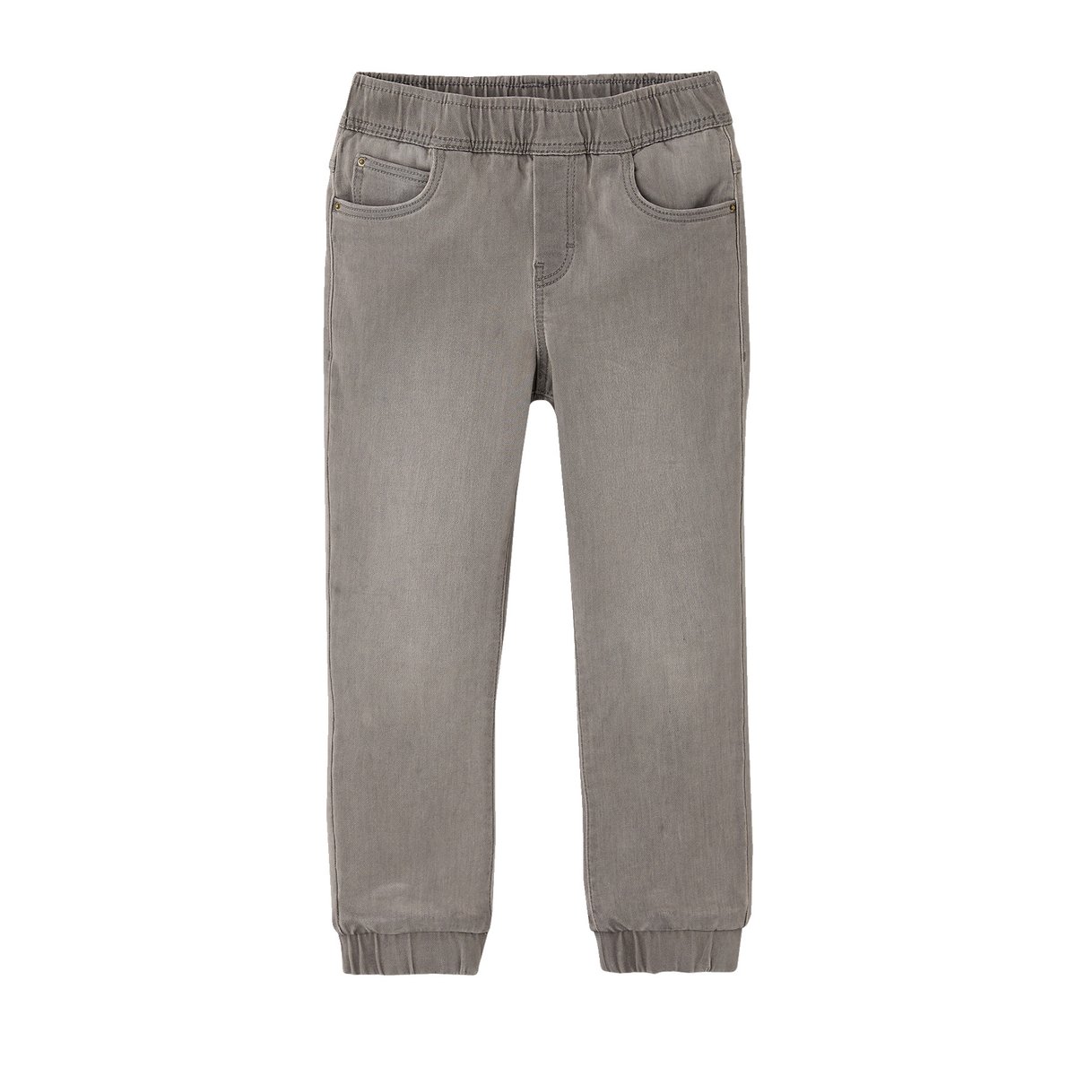 Pantalon denim denim gris clair, VERTBAUDET