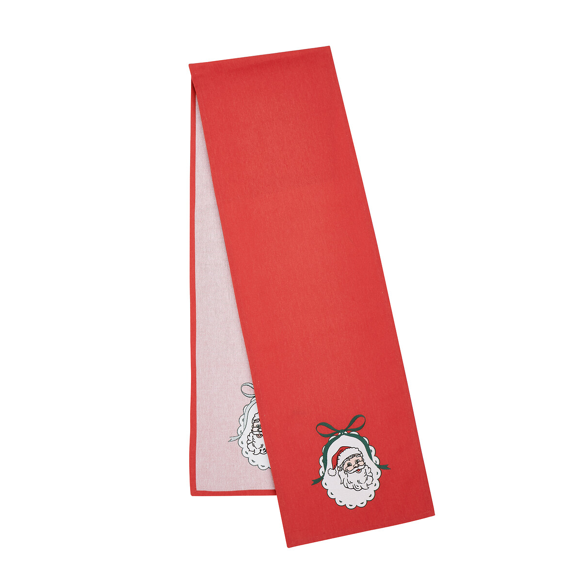 Vintage Stripe Christmas Embroidered Cotton Dining Table Runner red, CATHERINE LANSFIELD