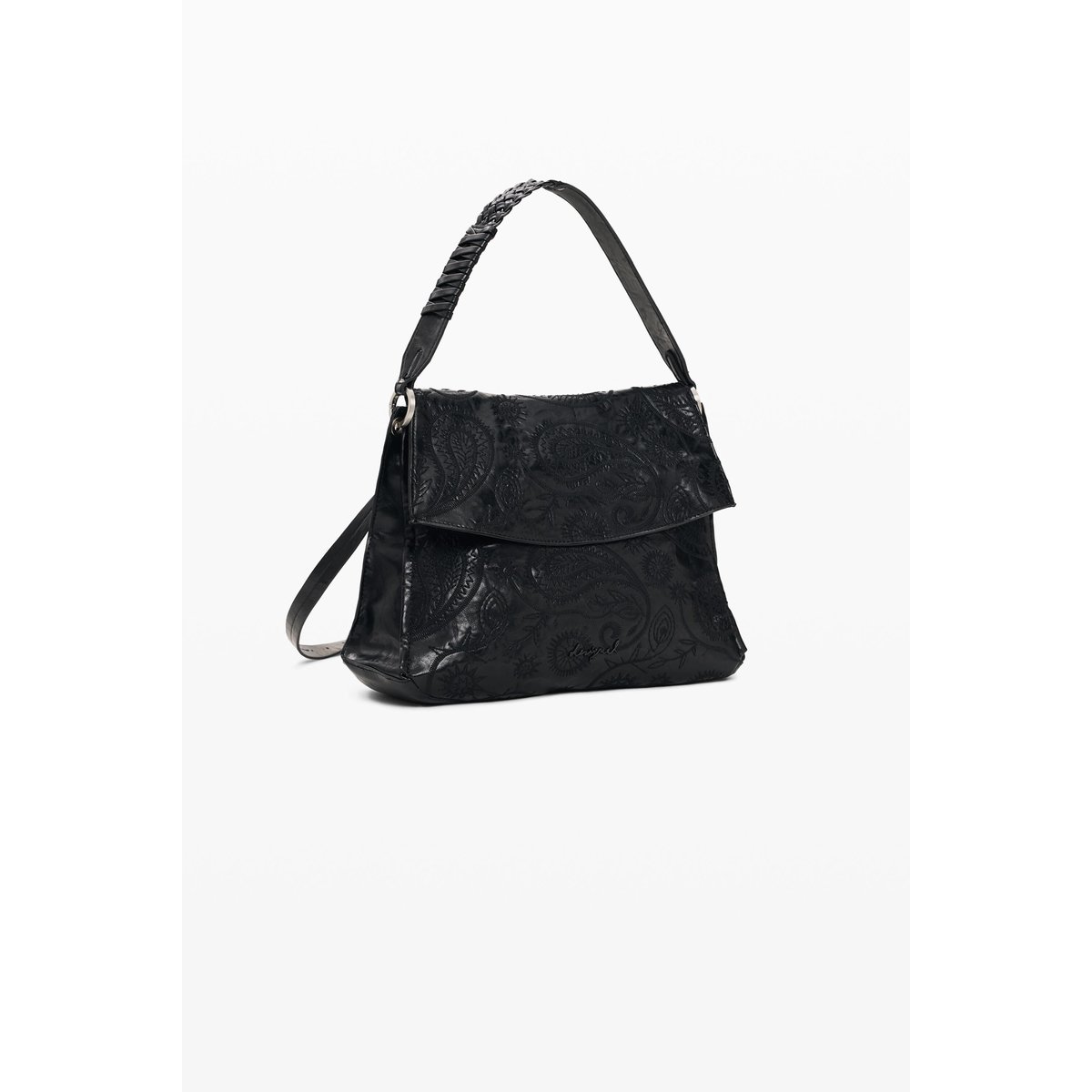 Sac à dos Paisley moyen noir, DESIGUAL