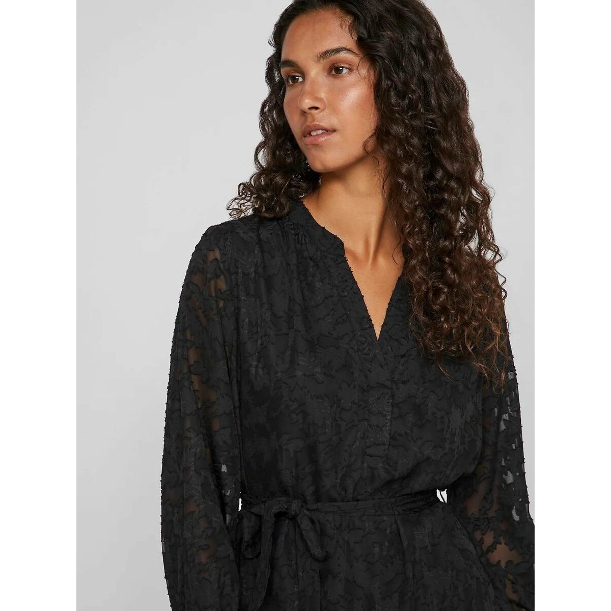 Lace Mini Dress black, VILA