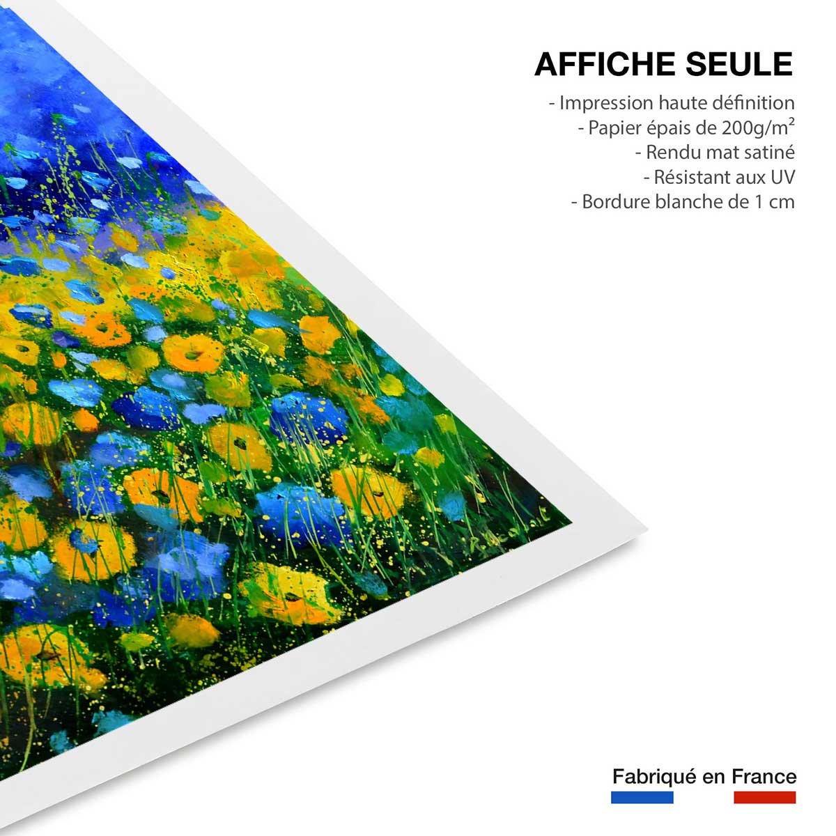 Affiche sauvages et des champs affiche seule, HEXOA