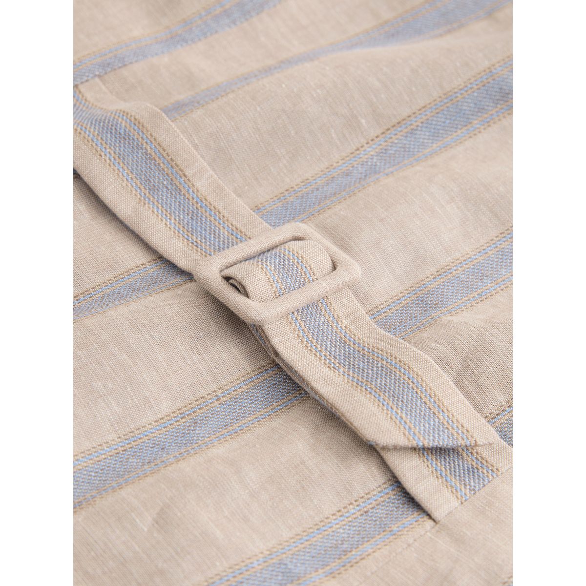 Gilet en lin mélangé n. premium rayures bleues/beige, NEXT