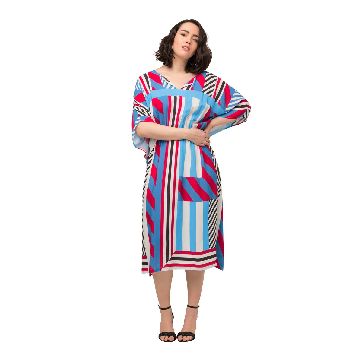 Robe midi oversize rouge salsa, ULLA POPKEN