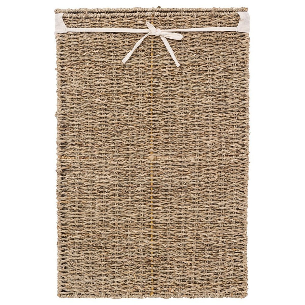 Panier à linge rectangle seagrass beige, ATMOSPHERA
