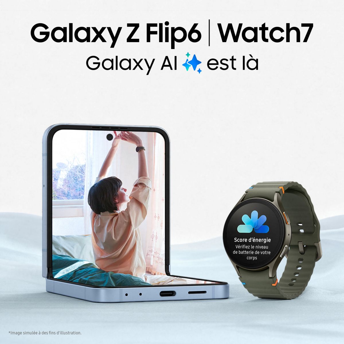 Montre connectée Galaxy Watch7 Vert 40mm BT vert, SAMSUNG