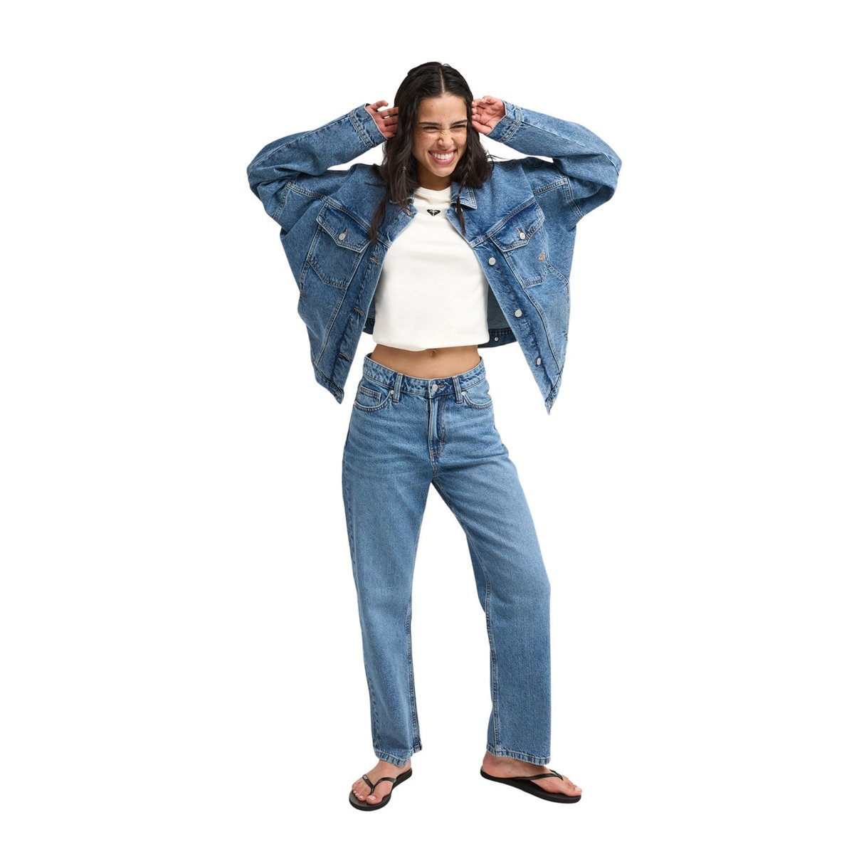 Veste en jean SALTY HORIZON. bleu surf wash vintage, ROXY