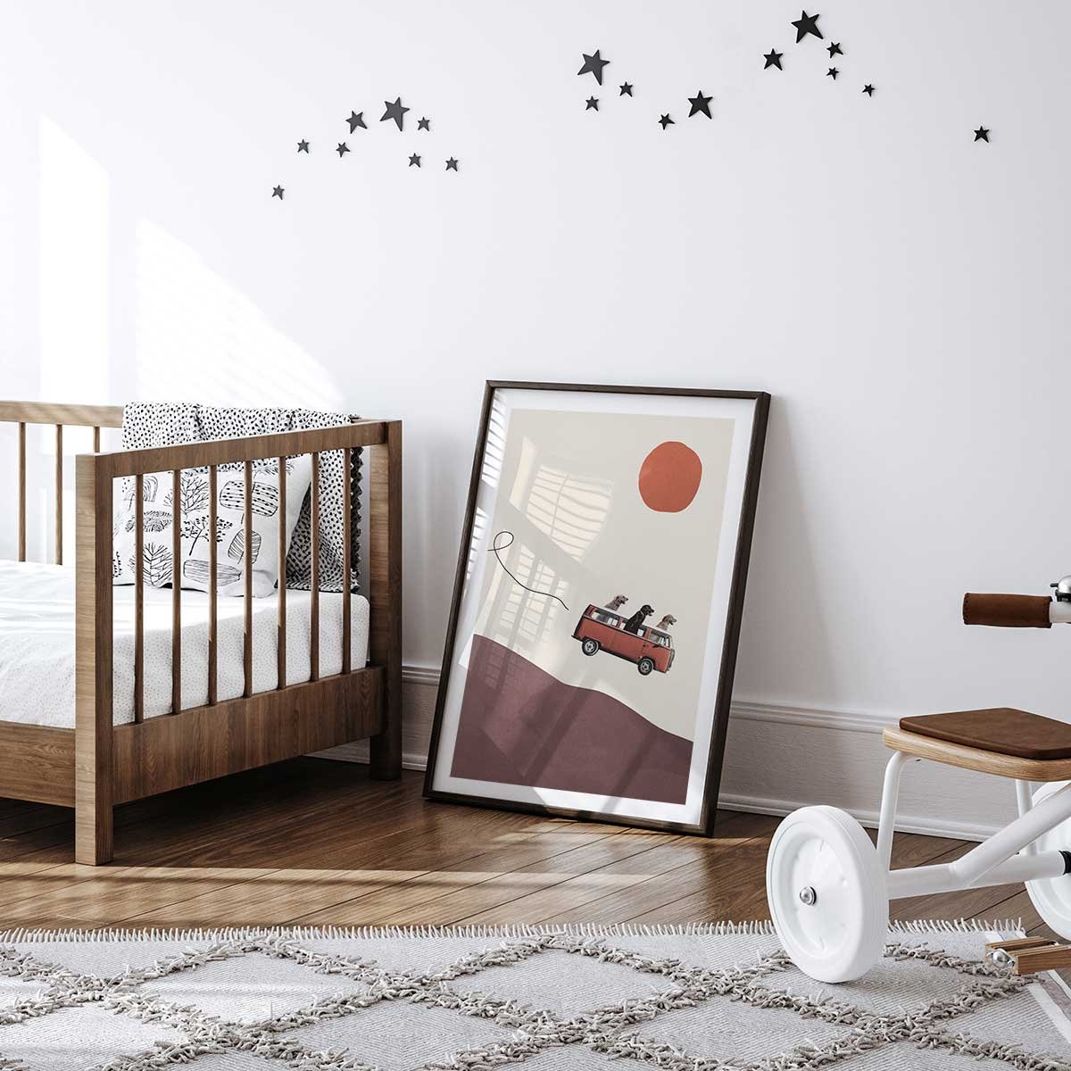 Affiche enfant aventurier affiche seule, HEXOA