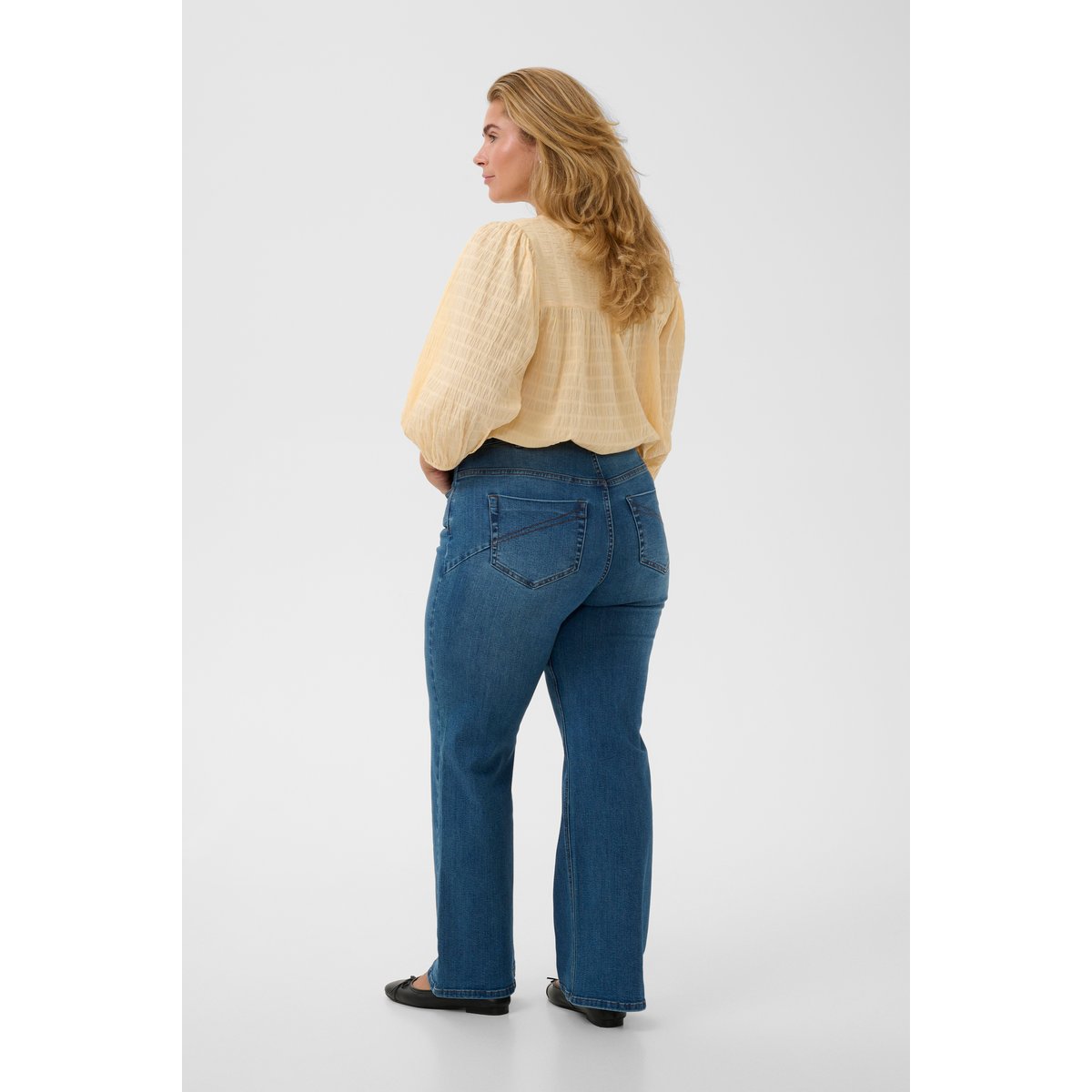 Jeans bleu medium blue denim, KAFFE CURVE