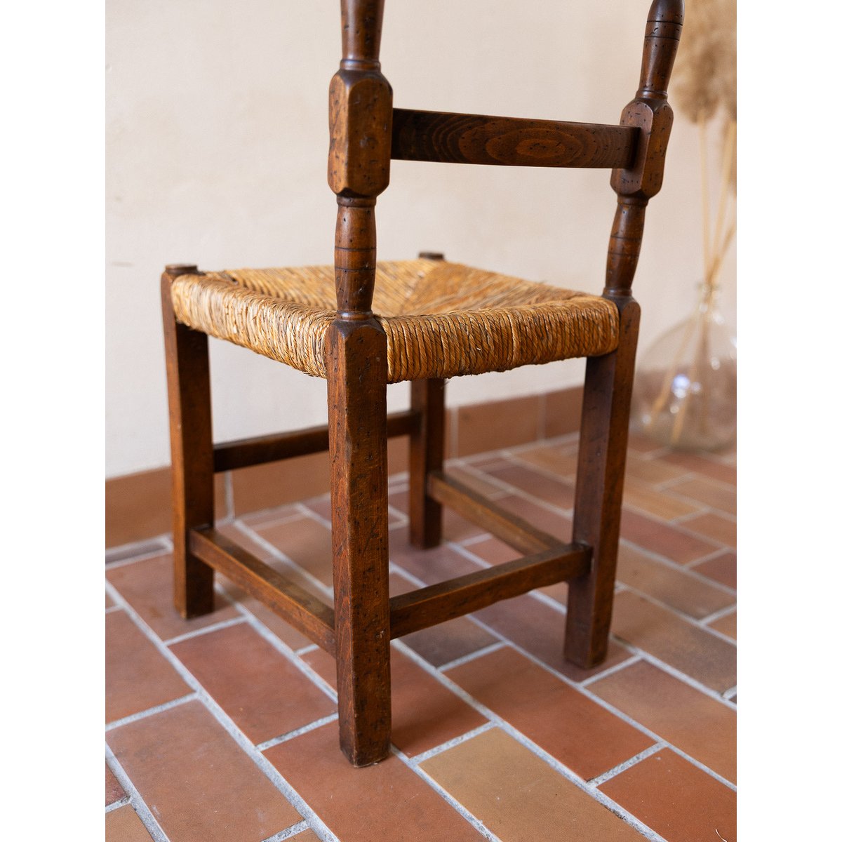 Lot de 6 chaises style campagne Claude N°1580 - Bon état beige, DEBONGOUT