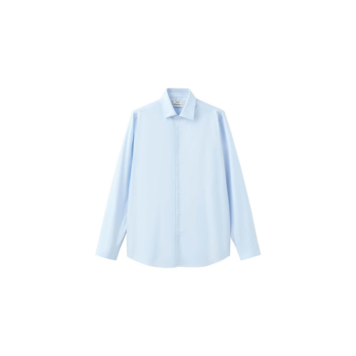 Chemise costume super slim fit coton stretch bleu ciel, MANGO MAN