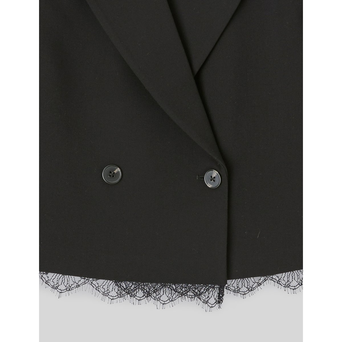 Veste tailleur courte dentelle noir, BZB