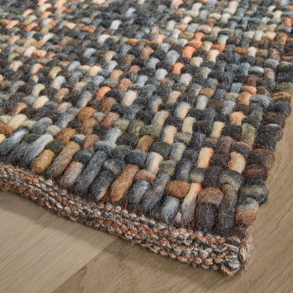 Tapis en laine, tissé main, Mutanya multicolore, AM.PM