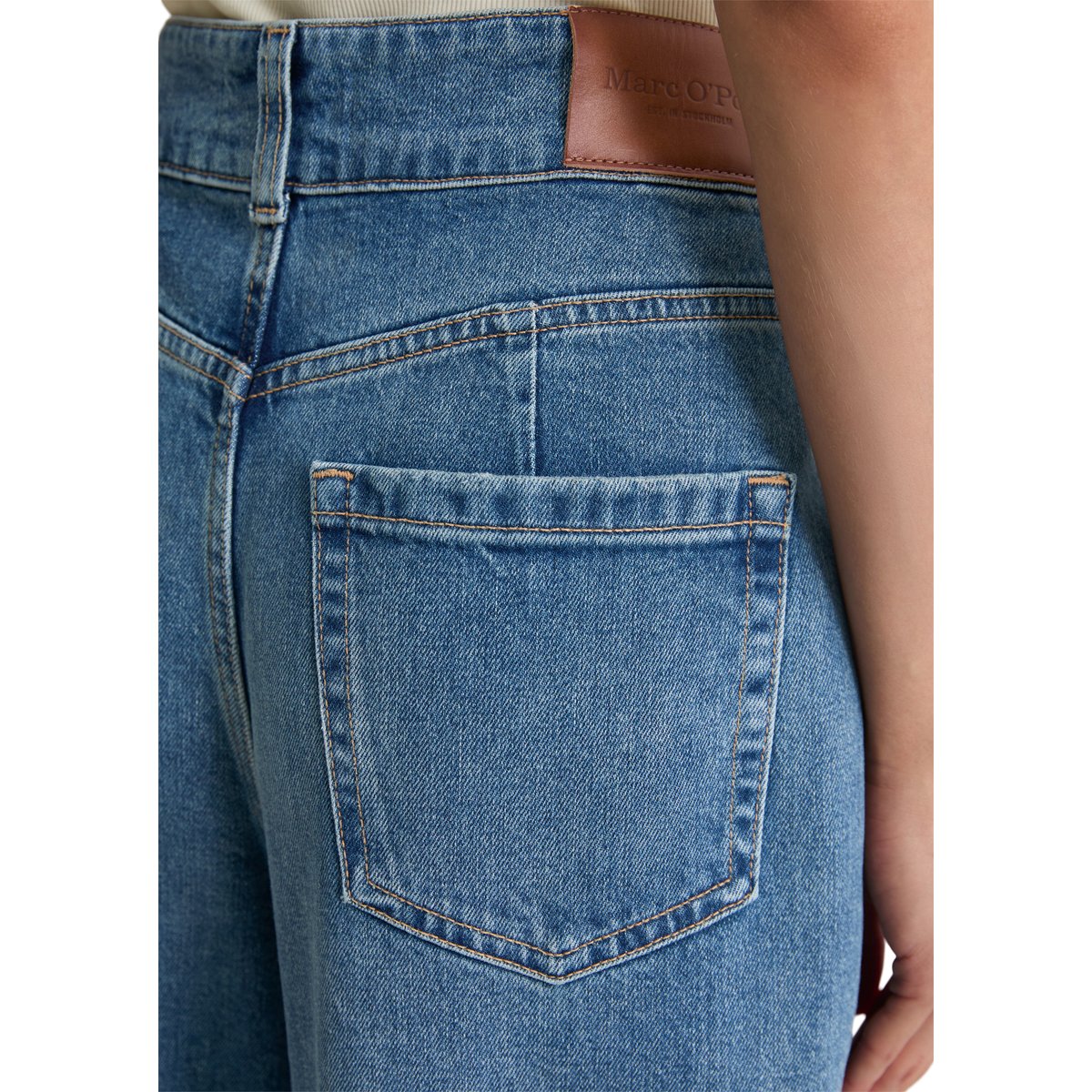 Jeans modèle Sjva large avec CIRCULOSE bleu moyen, MARC O'POLO