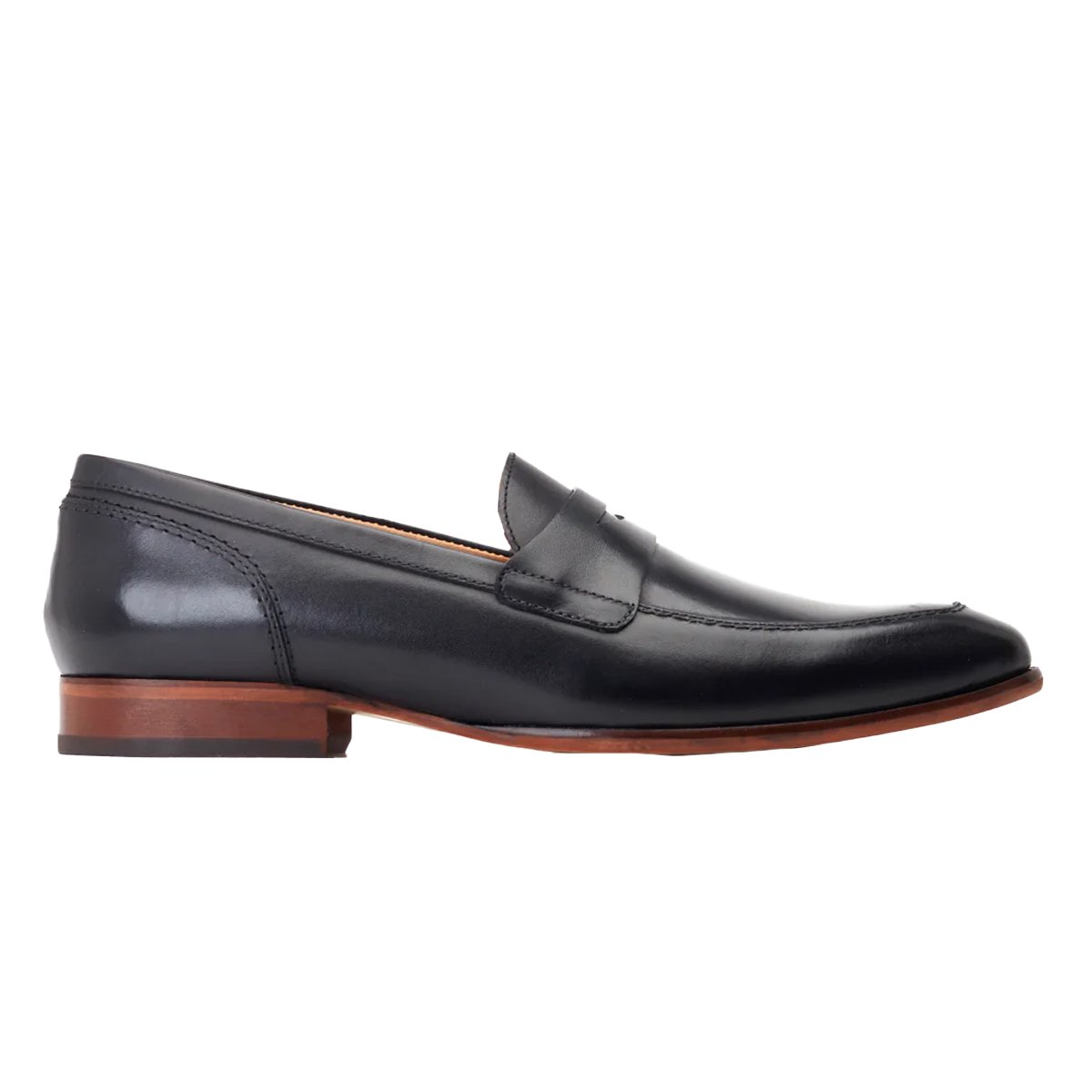 Mocassins Penny BRUNO noir, BASE LONDON