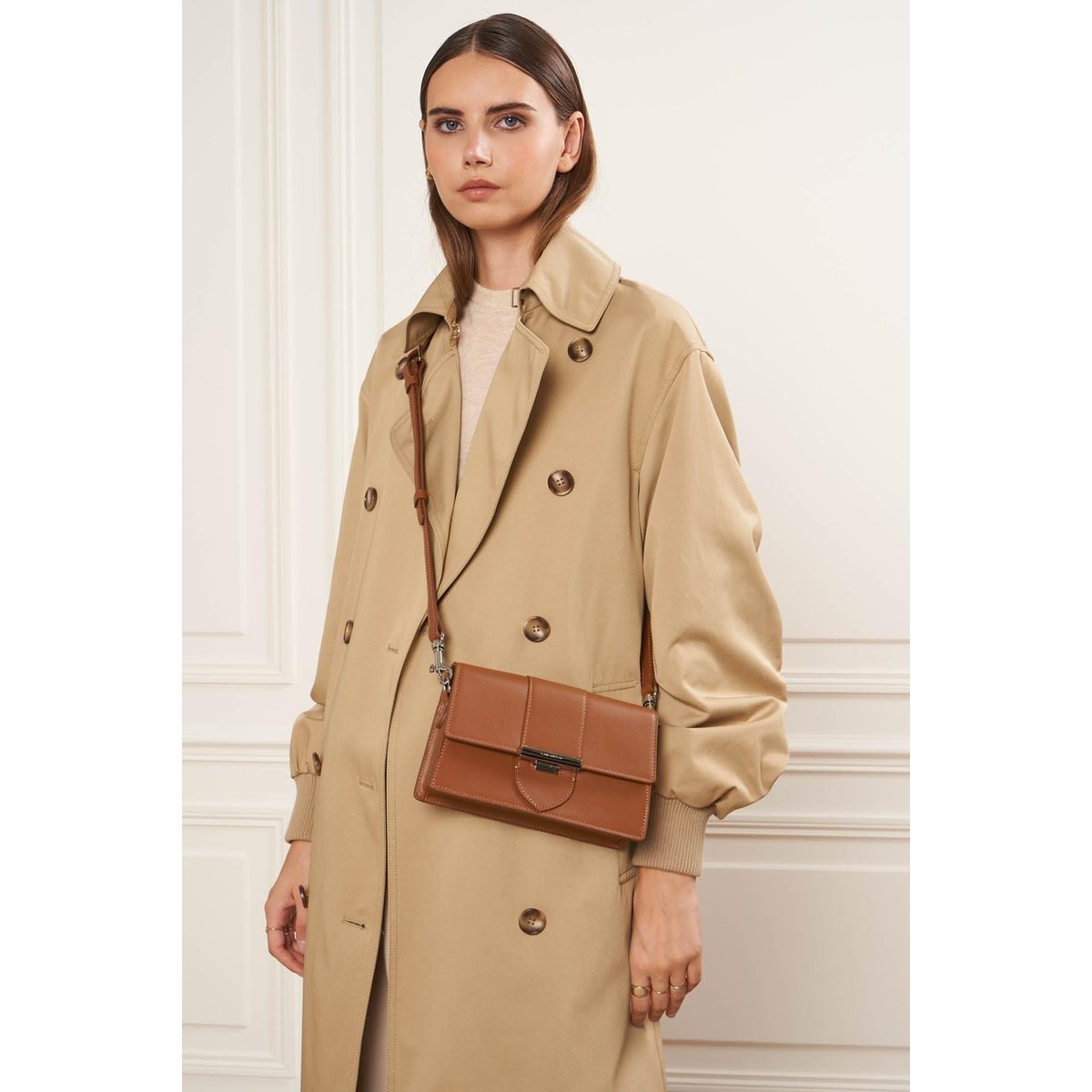 Petit sac trotteur PARIS ILY camel, LANCASTER