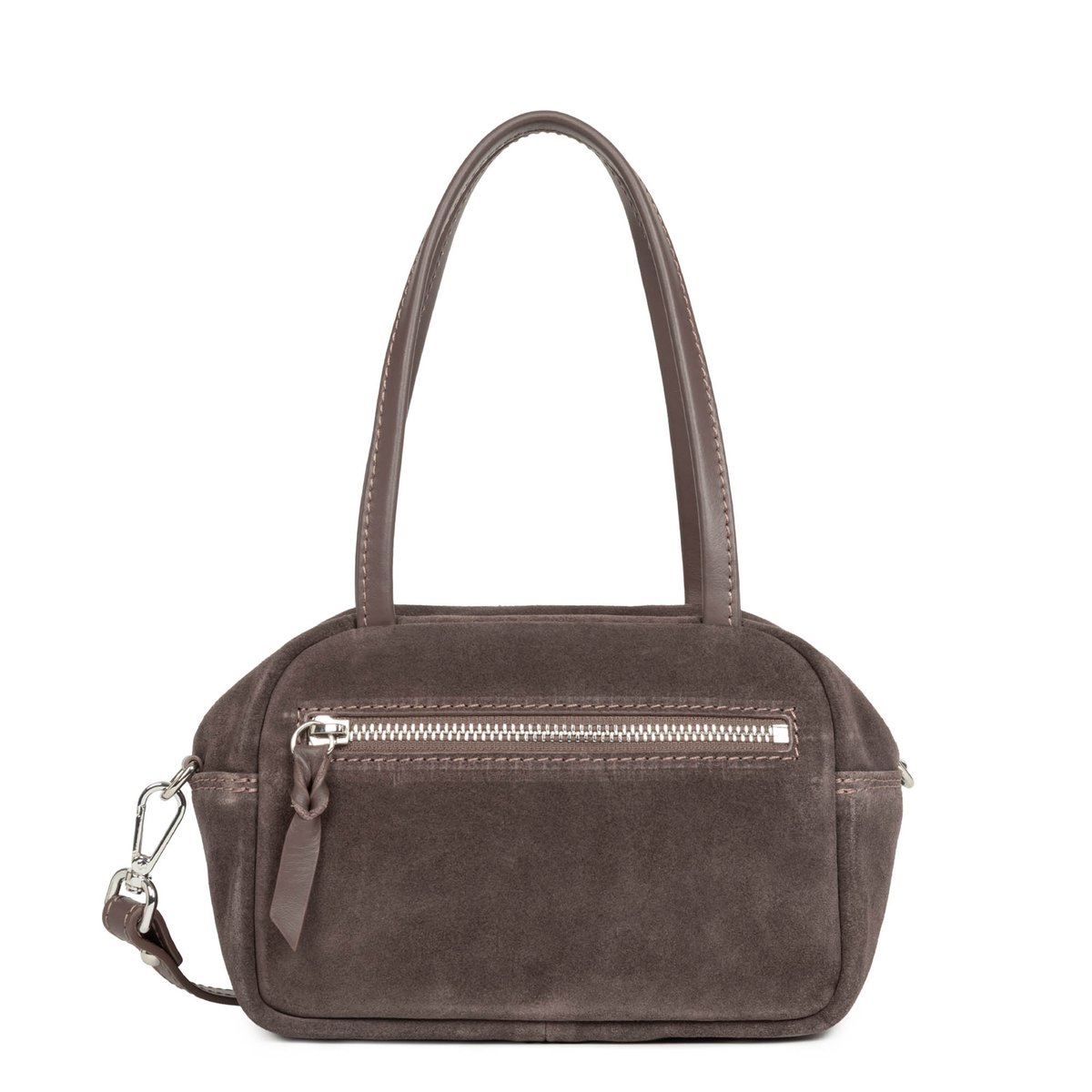 Petit sac à main SUÈDE IT marron, LANCASTER