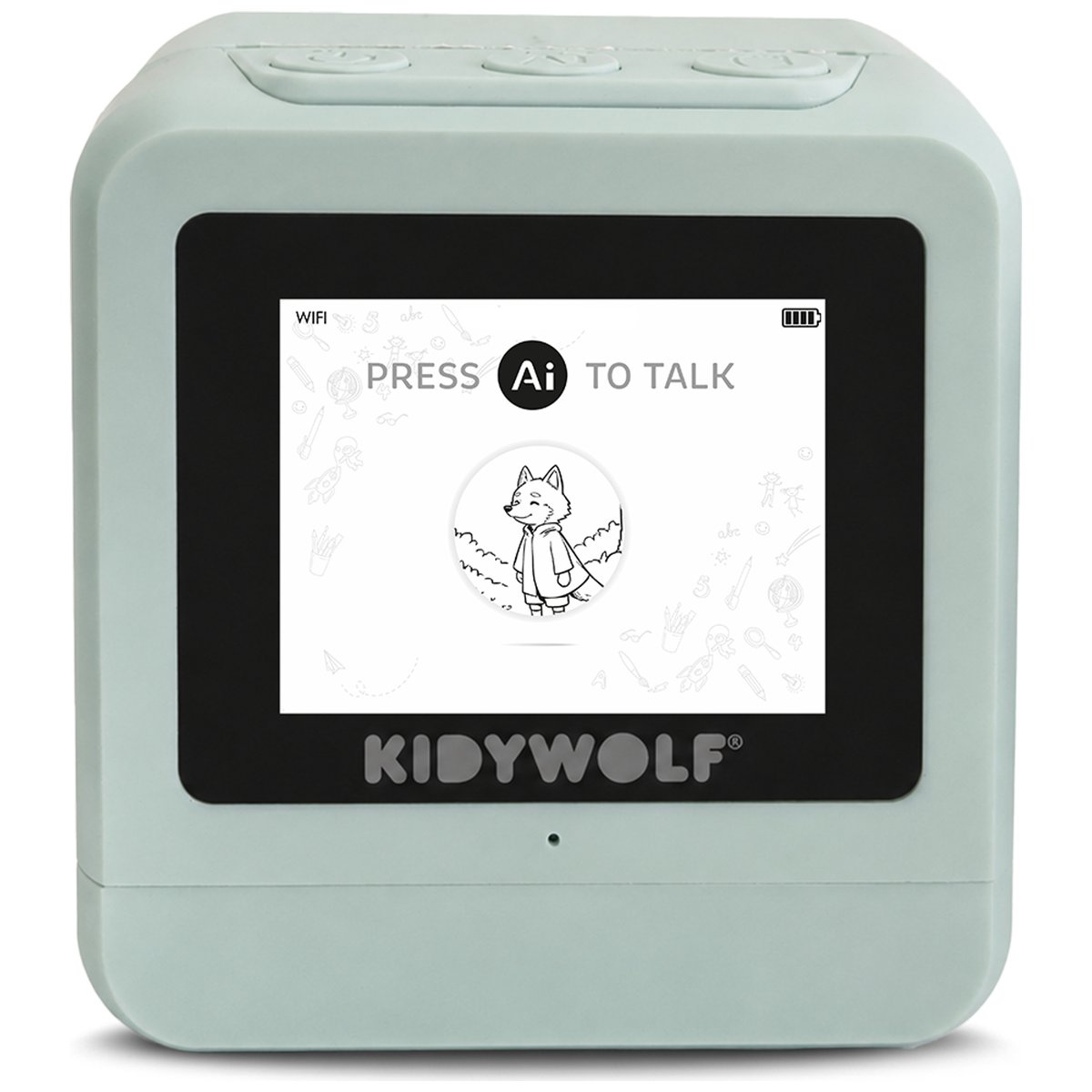 Mini imprimante IA vert, KIDYWOLF