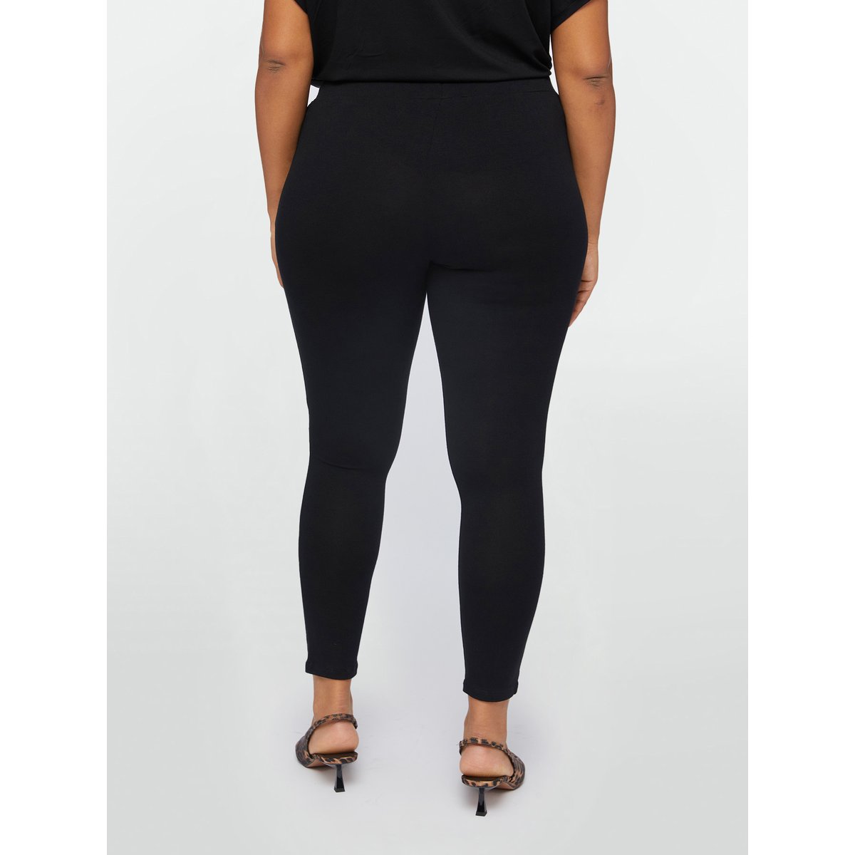 Legging uni noir, FIORELLA RUBINO
