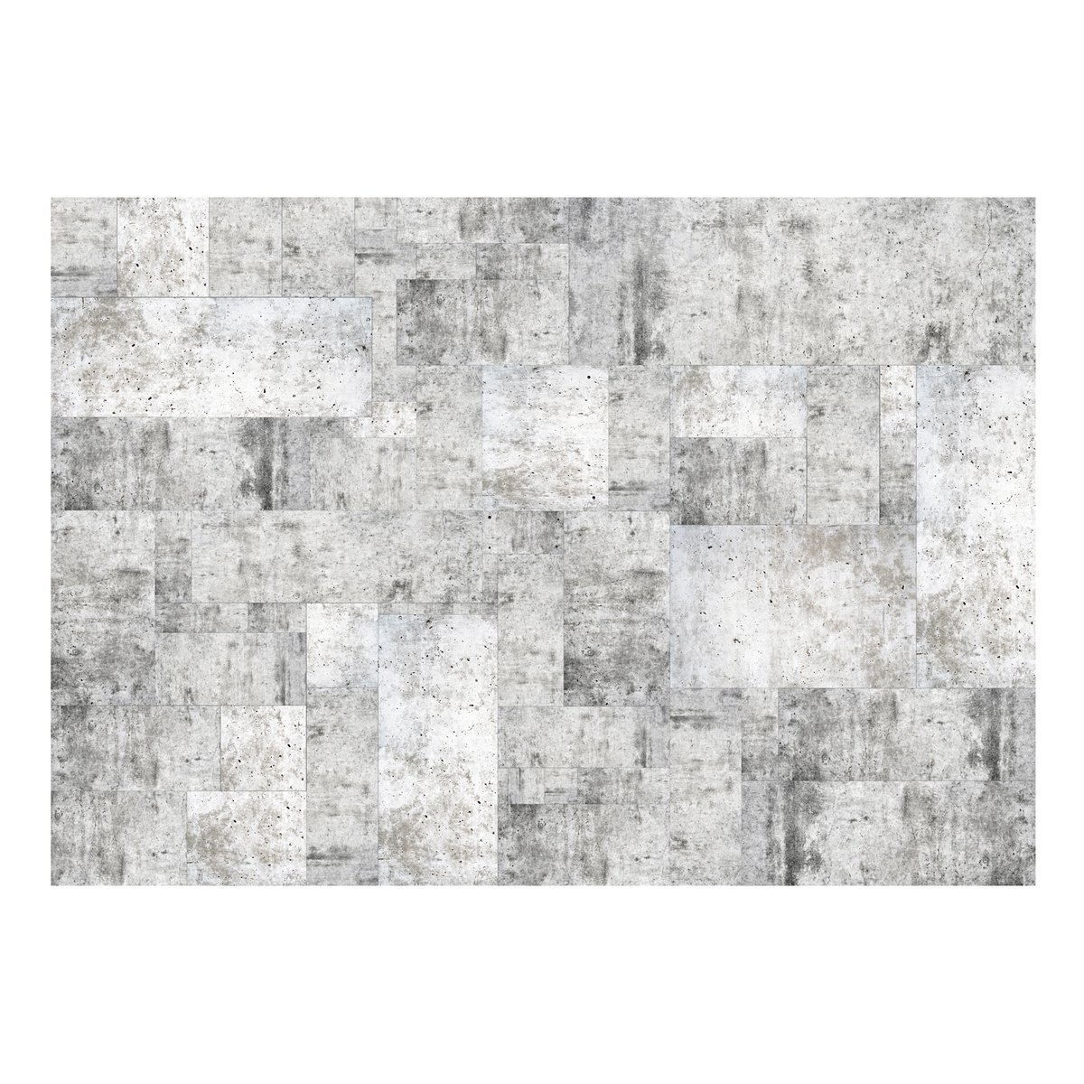Papier peint intissé panoramique Concrete: Grey City gris / argent, EDEN