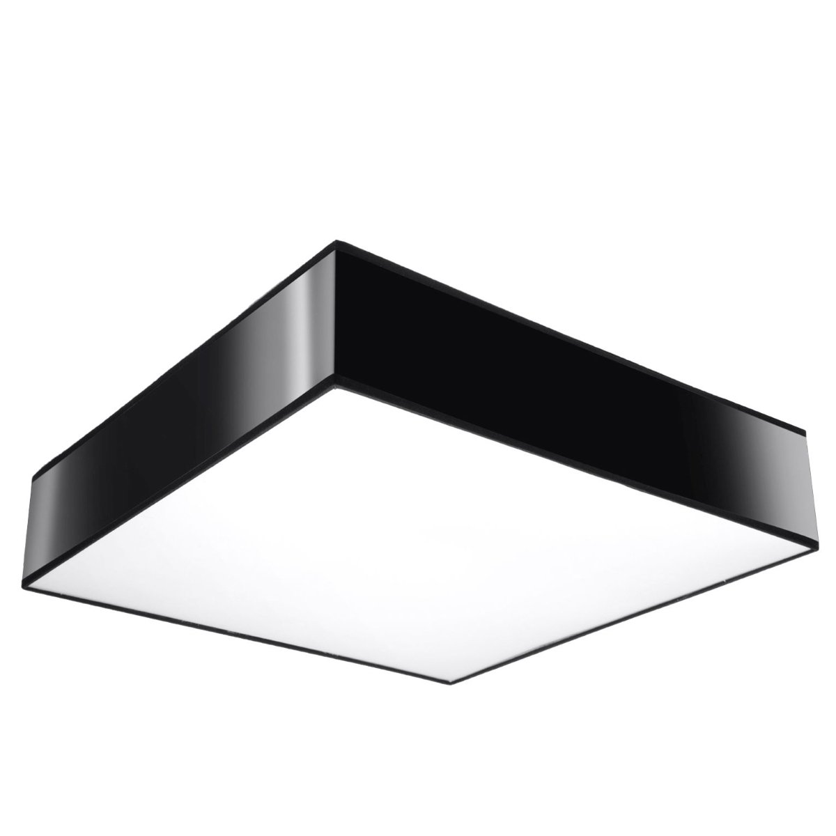 Plafonnier PVC Noir E27 3 Horus noir, EDEN