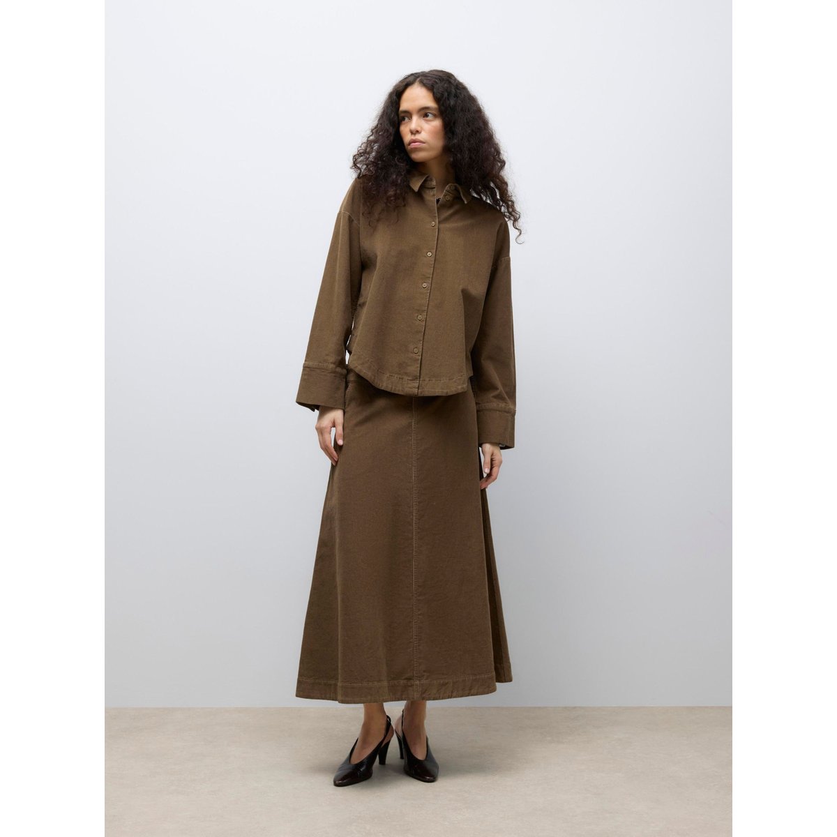 Jupe marron - teak, VERO MODA