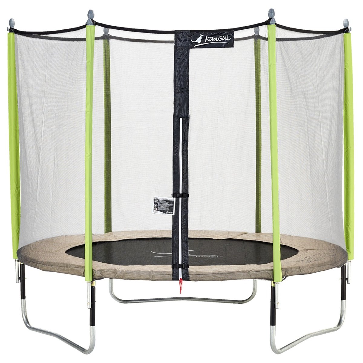 Trampoline JUMPI taupe / vert anis, KANGUI