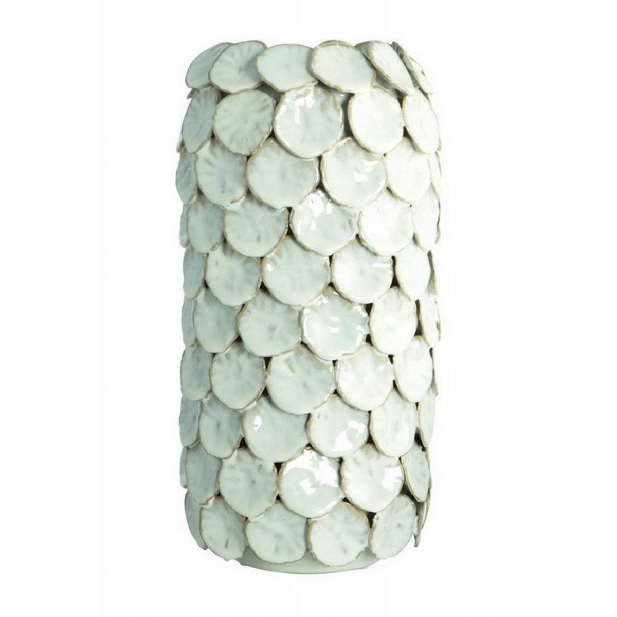 Grand vase pétales grès Dot écru, HOUSE DOCTOR