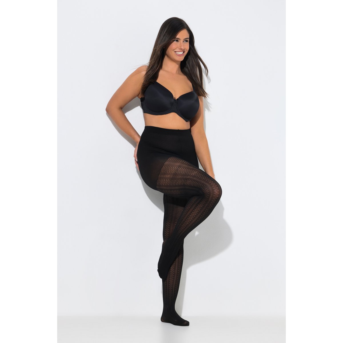 Collants à rayures noir, ULLA POPKEN
