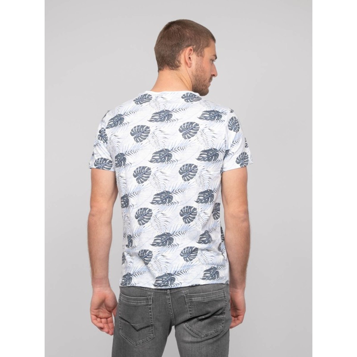 T-shirt Coton Motifs Narotiness bleu, RITCHIE