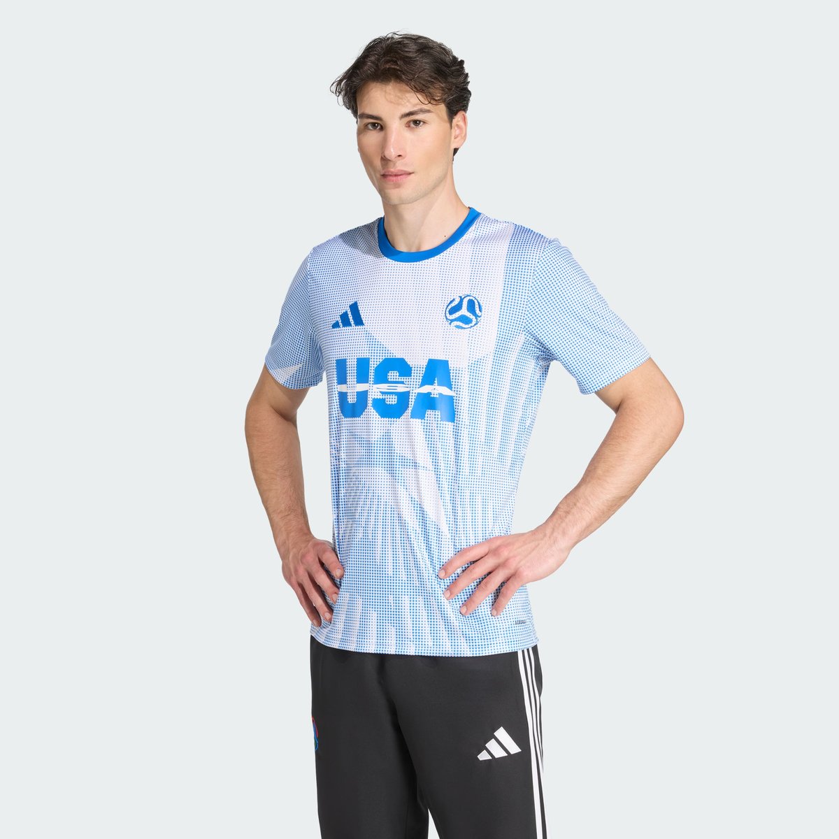 Maillot Usa Maillot Usa white / glow blue, adidas Performance