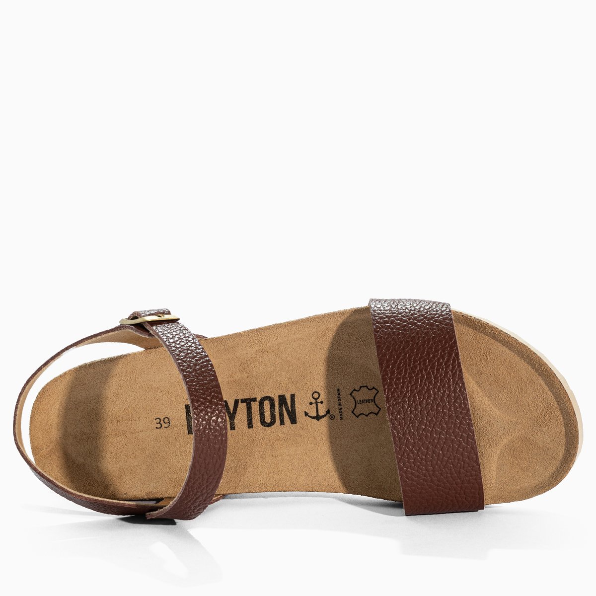 Sandales en cuir WODONGA brown, BAYTON