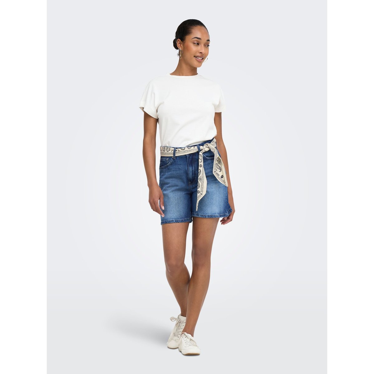 Short En Denim medium blue denim 1, ONLY