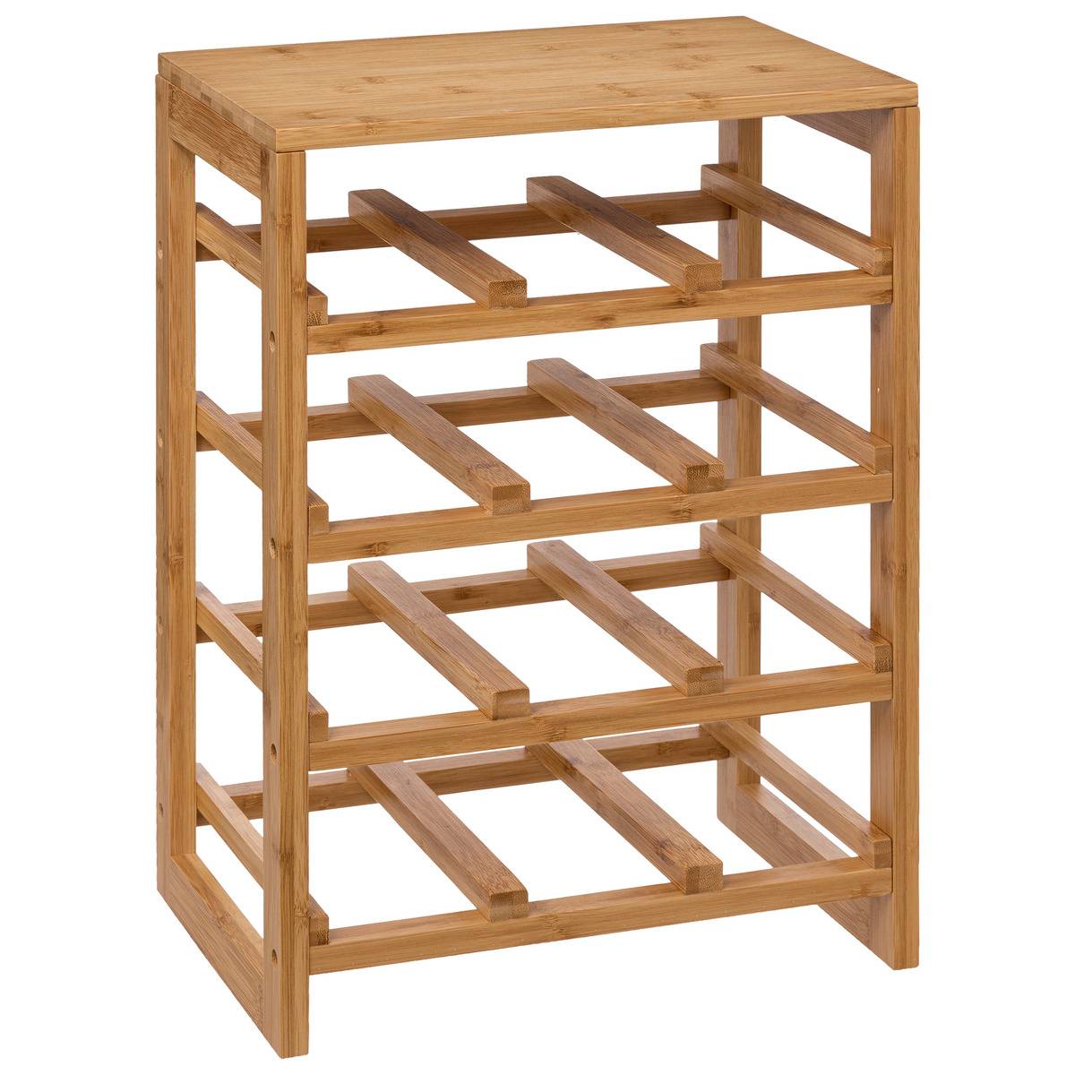 Rangement pour 12 bouteilles en bambou LINHA beige, 5FIVE SIMPLY SMART