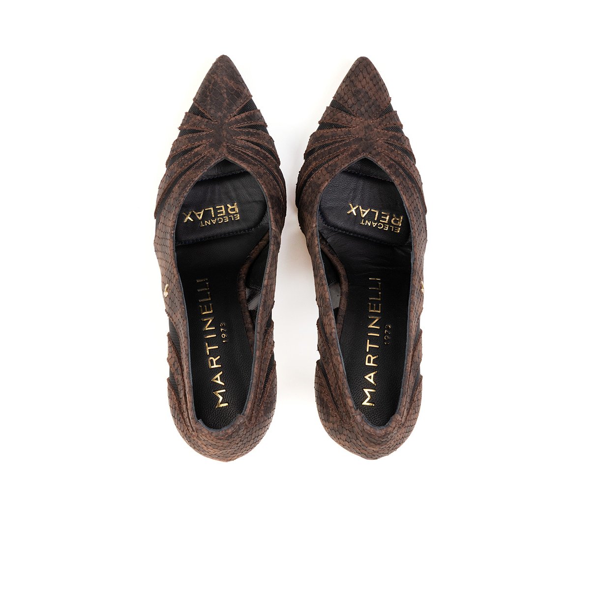 Chaussures à talon cuir Thelma testa, MARTINELLI